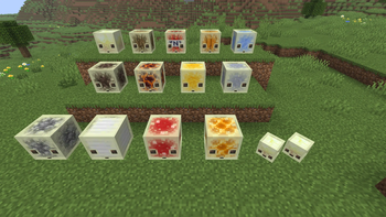All types/materials of sulfur cubes without RP