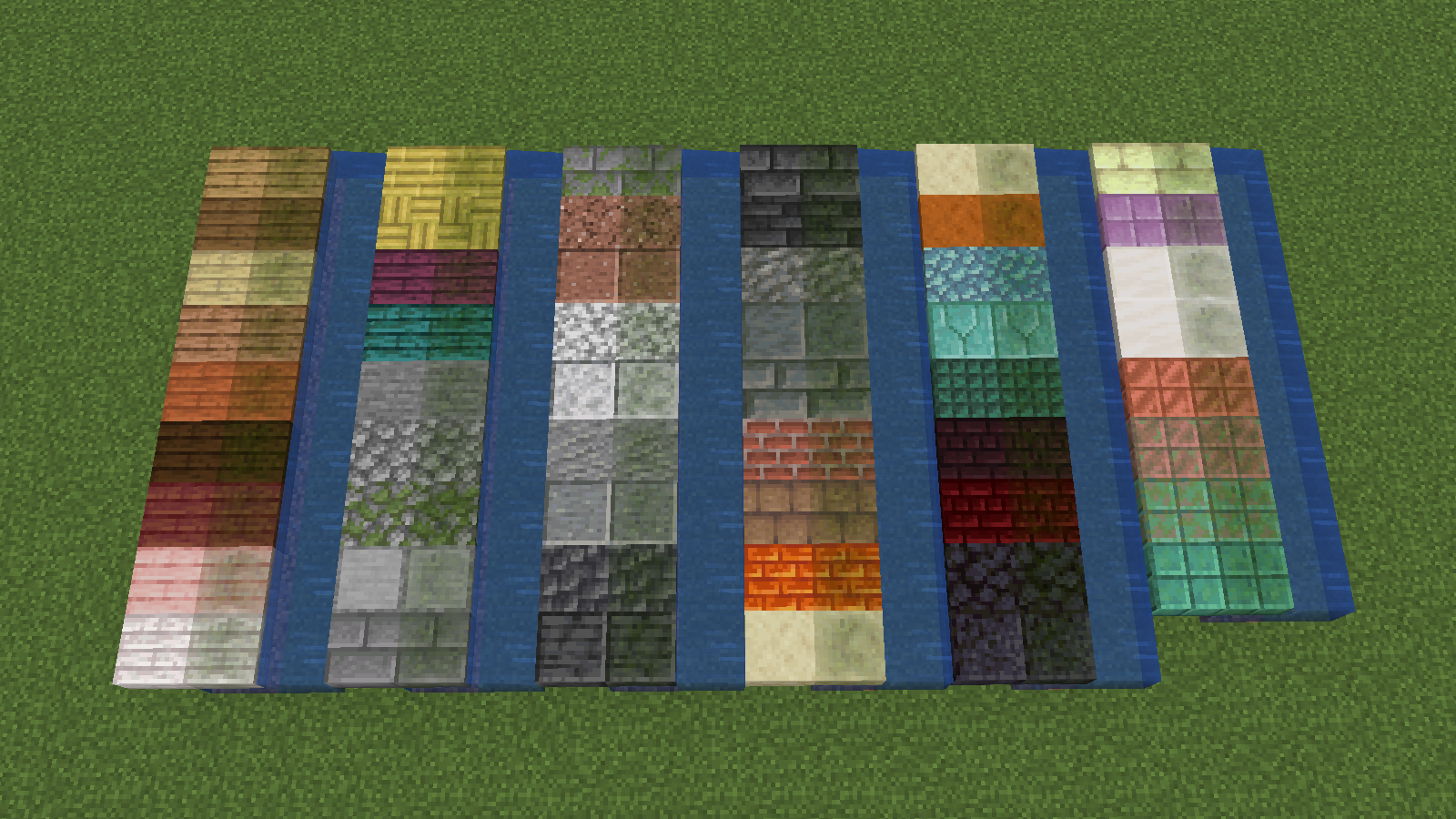 All wet block textures