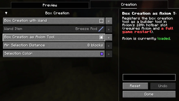 Creation Config