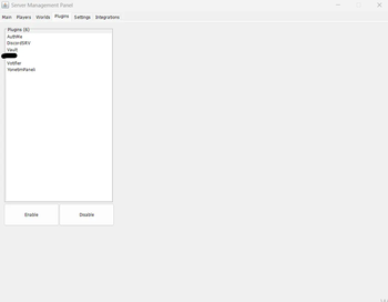 Plugins Menu