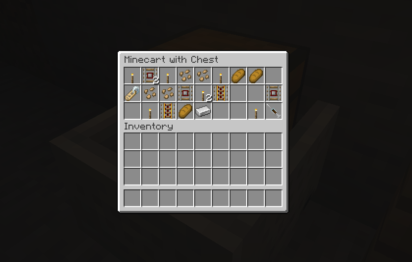 Mining syringe in mineshaft chest.