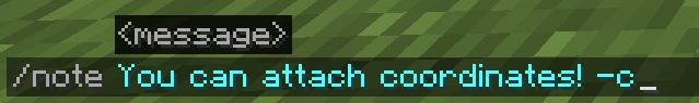 Attaching coordinates to your note