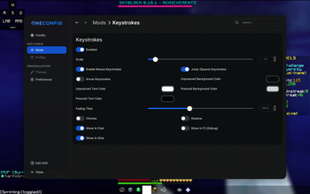 Keystrokes Config GUI