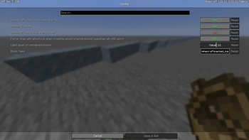Default config settings