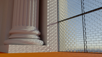 Caustics and a realistic column