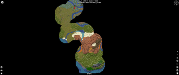 Map and different biomes