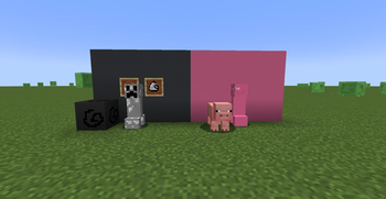 Pig and Gravity creepers standing