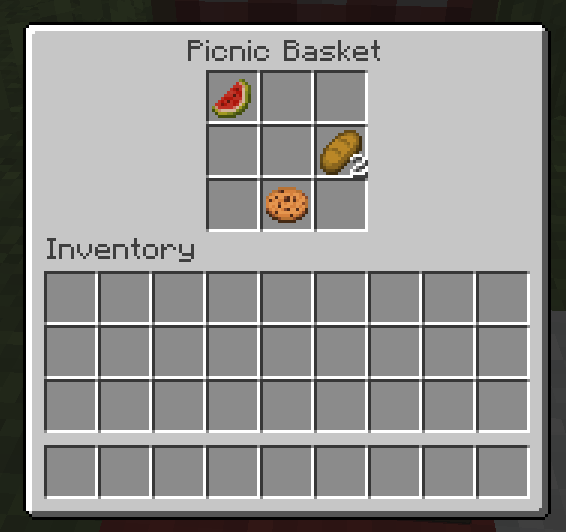 Natural Picnic Baskets come with loot!