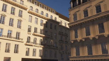 Haussmann Architecture in Rivelaire