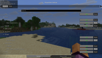 Stats settings overview example