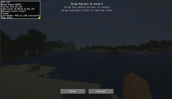 Customizable ingame stats example