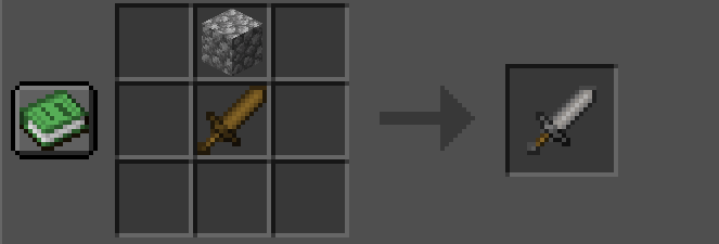Crafting a stone sword