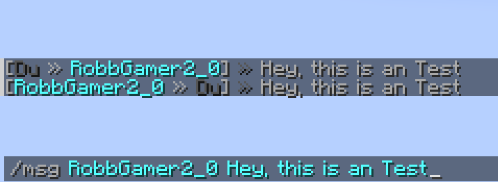 /messgae Command