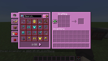 Crafting Table and Recipe Book
