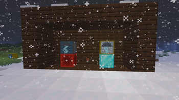 Super and normal TV in the snow