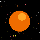 Orange Hypergiant Star