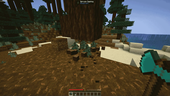 Tree felling with replanting