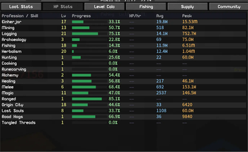 Stats Screen