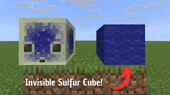Make the Sulfur Cube invisible with this Datapack