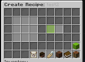 Recipe Creation GUI
