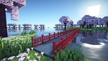 Red Asian Bridges