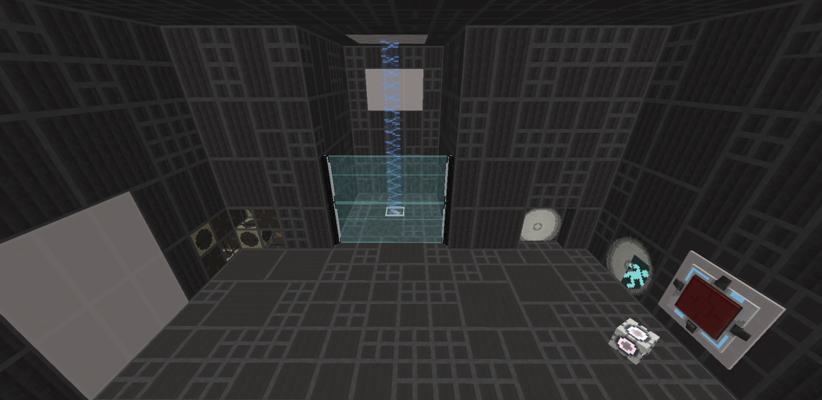 A modern Portal 2 chamber