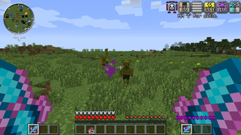 Fighting a goblin