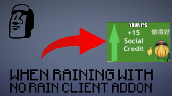 Your FPS with No Rain Client