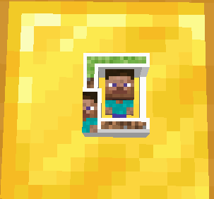 In the frame close-up