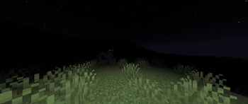 A werewolf looking from the shadows