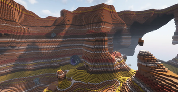 a ruined badlands