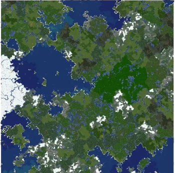 Chunky (Example: pre-generated square world with a radius of 200