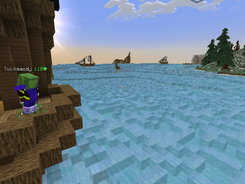 Ocean water glass