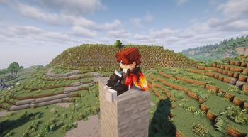 sitting on the cliff