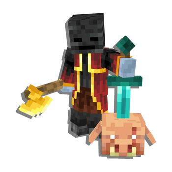 Stabbed Piglin Head