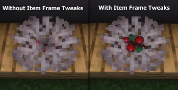 How invisible item frame offset messes with decorations