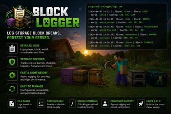 BlockLogger Plugin Showcase