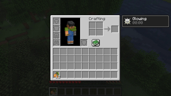 You can see the effect in the inventory