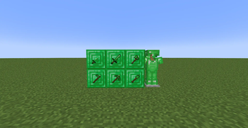 Emerald armor and tools