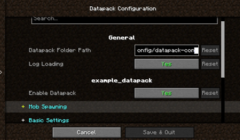 Configuration Interface