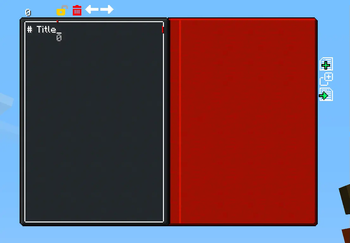 Editable book editor