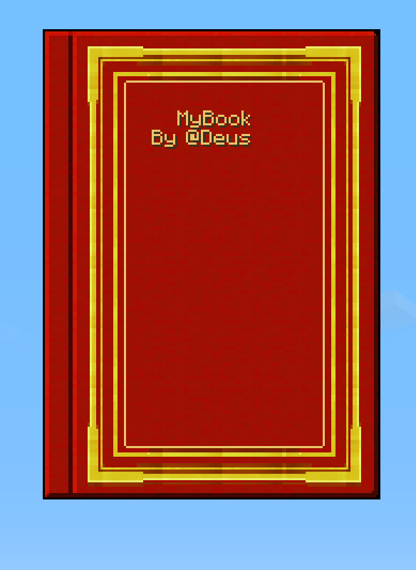 Editable book cover page