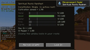 Awakening roots to become a cultivator