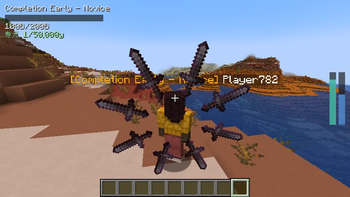 Sword array (>= 8 swords)