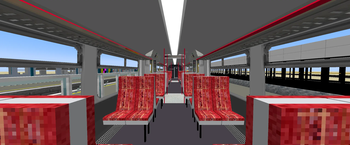 Interior of a Class 455