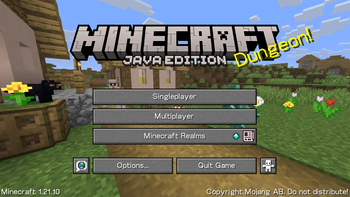 The main menu