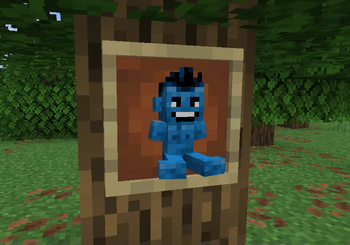 him in an item frame