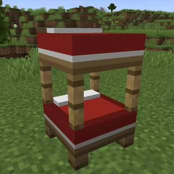 Red Half Bunk Bed