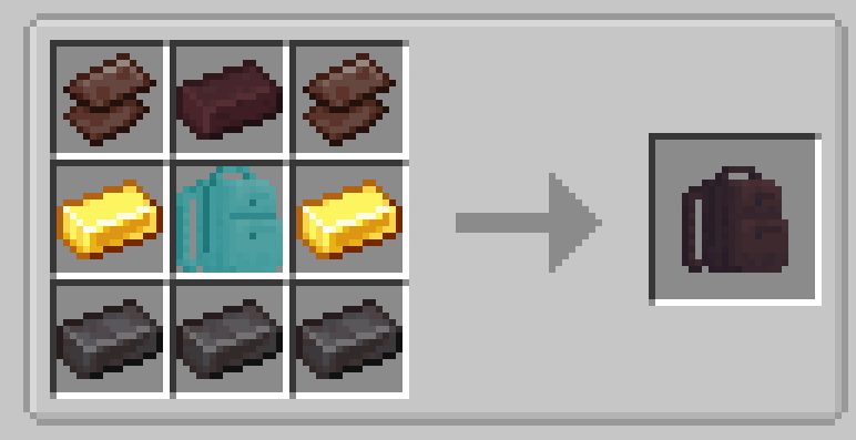 Netherite backpack craft