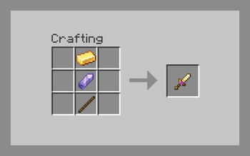 The gold ingot can be replaced with any material